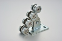 Chariot de portail coulissant télécommandé en alliage de zinc robuste au design moderne avec garantie de 3 ans