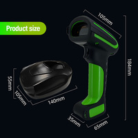 Escáner de Códigos QR 2D y Láser 1D Industrial Resistente IP68, Lector de Códigos de Barras Inalámbrico Bluetooth Portátil con Base de Carga
