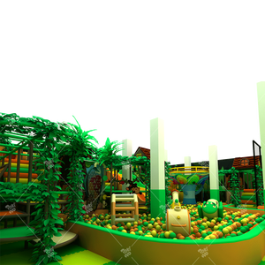 Pokiddo Área de juegos interior estilo <span class=keywords><strong>jungla</strong></span> vibrante personalizada con piscinas de <span class=keywords><strong>bolas</strong></span> y toboganes - Product Image 4