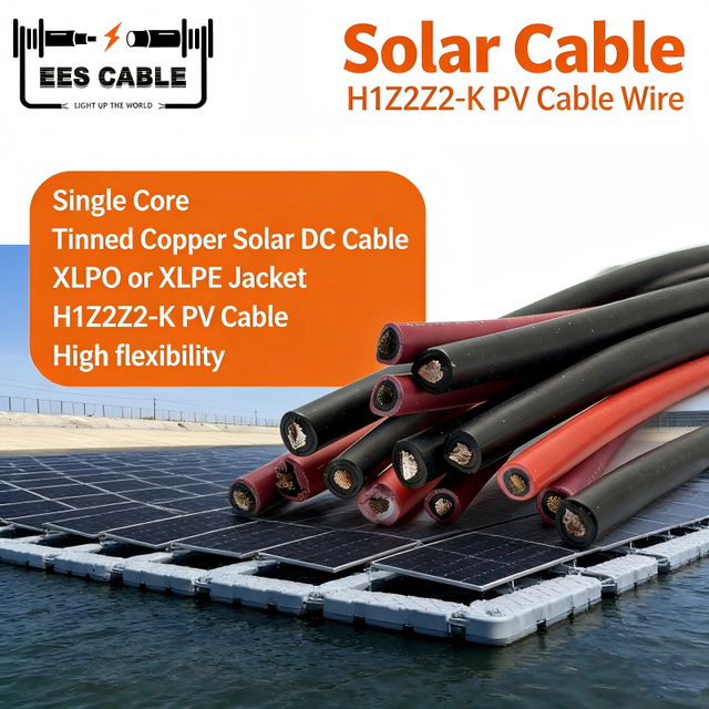 H1Z2Z2-K Solar PV Cable, Tinned Copper Wire, XLPO Insulation & Sheath 1.5mm2/ 2.5mm2/ 4mm2 /10mm2 to Argentina