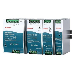 Alimentation à découpage MiNWXV SDR montée sur rail 24V DC 75W 150W 240W 480W Entrée 220V AC Transformateur à sortie unique - Product Image 1