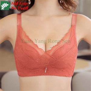 Elegante <span class=keywords><strong>sujetador</strong></span> de encaje negro para mujer <span class=keywords><strong>sin</strong></span> relleno de espuma - Product Image 2