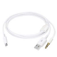 Kabel Koneksi Jack Audio Standar 2 in 1 Mini Micro USB ke USB 3.5mm Aux untuk Samsung I9300 I9220