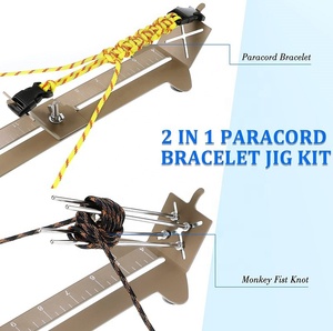 IRONDONKEY para Paracord Jigs Kit de acero inoxidable DIY herramienta artesanal para paraguas <span class=keywords><strong>cuerda</strong></span> pulsera tejido marco de madera fabricante - Product Image 5