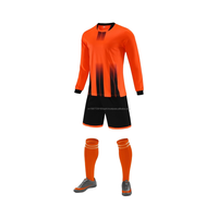 Camiseta de Fútbol Unisex Personalizada con Estampado Digital, Cuello Redondo, Manga Larga, Alta Calidad, Secado Rápido, Elástica en 4 Direcciones, 100% Poliéster, Servicio OEM