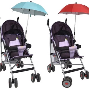 Parasol universel pour poussette adulte, tricycle, manuel, à pousser, protection UV, réglable à 360°, toutes saisons - Product Image 1