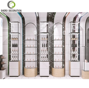 Modern Perfume Shops Interior Design Custom Multi-Layer Perfume Display Cabinet With Shelves Perfume Stand Display Rack - Product Image 2