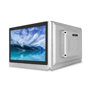 11.6 12 15 21.5 Inch Metalen Case Ip65 Waterdichte Muur Mount Touch Display Industriële Touchscreen Monitor Met HD-MI Vga