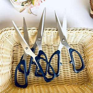 Tijeras de cuero para el hogar, tijeras para tela, tijeras de costura, tijeras para cortar papel hechas a mano, azules, 1 yuan, 2 yuan. - Product Image 2