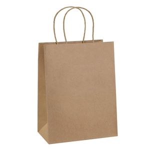 Sac en papier kraft grand format écologique avec poignées en ruban, idéal pour vêtements, cadeaux et accessoires – Sac « Merci » très prisé - Product Image 6