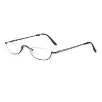 Gafas de Lectura de Metal con Media Montura de Diseño Italiano, Ligeras y Cómodas, Lentes HD con Protección Anti-Luz Azul para Uso Diario