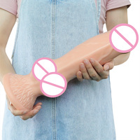 Juguete Sexual Impermeable al por Mayor, Dildo Anal de Gran Tamaño, Súper Grueso, Realista, Extra Grande para Mujer