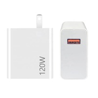 Pengisi Daya USB Xiaomi 120W BARU Quick Charge 3.0 untuk iPhone Redmi Xiaomi 13 Samsung Ponsel Pengisi Daya Cepat Adaptor Pengisi Daya Dinding