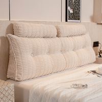 SUREWALHOME Coussin de dossier chaud pour tête de lit, coussin épais en forme de cale, coussin de soutien dorsal pour lit, canapé et assise