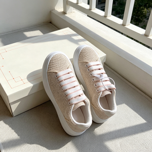 Wholesale Price Luxury Chunky Mesh Lace-Up Sneakers Breathable Walking Style designer <b>shoes</b> women - Product Image 3