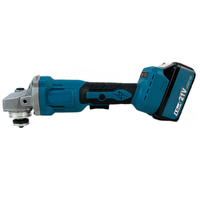 Ensemble de meuleuse d'angle sans fil 21V avec batterie 4.0Ah, meuleuse d'angle électrique sans balais de 125 mm, kit d'outils pour le métal, le bois et la maçonnerie