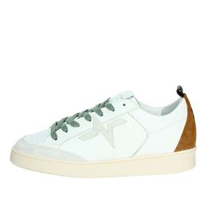 Twelve Men's Sneakers <b>JUMP</b> White Leather Basketball Style <b>Shoes</b> - Product Image 1