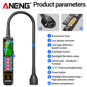 Détecteur <span class=keywords><strong>de</strong></span> <span class=keywords><strong>fuite</strong></span> <span class=keywords><strong>de</strong></span> gaz réfrigérant portable ANENG HD01, précision 1PPM, R22 <span class=keywords><strong>R32</strong></span> R134a, affichage <span class=keywords><strong>de</strong></span> la climatisation automobile - Product Image 5