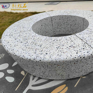 Nuevos Materiales de Construcción de Piedra, Banco de Jardín de Alto Rendimiento, Hormigón Gris para Interiores y Exteriores, Parques, Plazas, Xms001 - Product Image 3