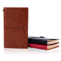 Diario de Viaje Vintage con Cubierta de Cuero PU, Venta Directa de Fábrica, Diario de Notas Personalizado para Viajes de Negocios