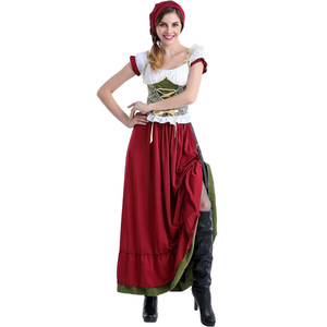 Robe longue de fille de l'Oktoberfest, costume de demoiselle d'honneur de l'Oktoberfest, nouveau costume sexy pour femmes, fête bavaroise d'Oktoberfest, femmes adultes - Product Image 3