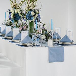 Nuovo arrivo di alta qualità Runner da tavolo classico stile americano <span class=keywords><strong>blu</strong></span> collezione lavabile Runner da tavolo per <span class=keywords><strong>cucina</strong></span> da pranzo - Product Image 5