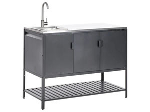 AJUNION豪华模块化户外橱柜不锈钢顶部厨房岛<span class=keywords><strong>2</strong></span>件带水槽的户外厨房套装 - Product Image 4