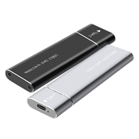 SHUOLE harga pabrik M.2 NGFF HDD casing SSD SATA protokol HDD kandang tipe-c USB3.2 kotak Hard Disk seluler eksternal aluminium