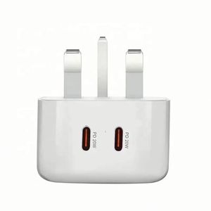 Universal UK 40w <b>USB</b> Ports QC 3.0 Type c PD Wall Charger Dual Port <b>USB</b> Fast Wall Charger for Mobile Device <b>Adapter</b> - Product Image 4