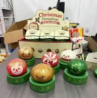 Nouveau jouet anti-stress en caoutchouc à presser pour Noël, jouet squishy en forme de pain, produit transfrontalier très vendu