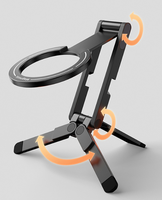 Support de téléphone portable flexible avec trépied, support magnétique portable pour bureau et poignée de maintien