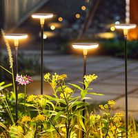 Luces Solares LED para Caminos, Impermeables, para Jardín, Patio, Paisaje, Lámpara Blanca Cálida