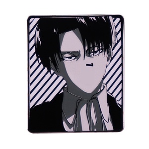Épingles d'insigne en émail poli dur en métal de haute qualité Anime Manga Badge Levi Ackerman broche broche - Product Image 5