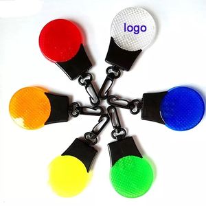 Dayanıklı Plastik Yuvarlak Yanıp Sönen Işık, Arka Klipsli, Özel Baskı Alanı, Toplu Paket 3 Işık Modu: Sabit, Yavaş/Hızlı Yanıp Sönme - Product Image 6