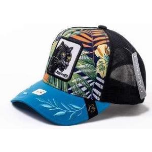 Gorra Trucker con Bordado de Pantera, Ajustable, de Malla, Unisex, Estilo Casual de Primavera/Verano, Diseño de 6 Paneles - Product Image 1