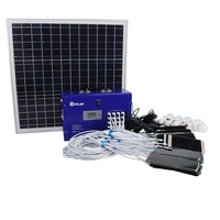20 kits solaires portables au lithium pour la charge de téléphones USB, 150W, 12.8V, contrôleur PWM, utilisés dans les routeurs WIFI, les chariots de vente, batterie 50Ah