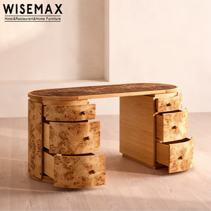 WISEMAX mobili in legno massello mobili in legno massello toletta con cassetto casa camera da letto capo ufficio scrivania con scrivania laterale - Product Image 6