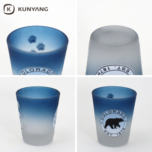 Small Liquor <strong>Cup</strong> Wholesale Custom <strong>Frosted</strong> Gradient <strong>Glass</strong> <strong>Cup</strong> Shot <strong>Glass</strong> for Men - Product Image 6