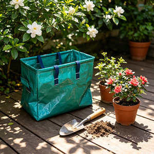 Reinforced Handles Garden <strong>Lawn</strong> Leaf Bags Waste Collector Container Reusable Sacks - Product Image 1