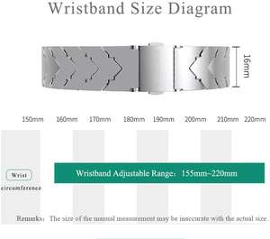 Correa de Acero Inoxidable para <span class=keywords><strong>Mi</strong></span> Band 5, Pulsera de Metal Compatible con Xiaomi Band4 3, Versión Global - Product Image 5