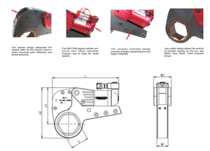 <span class=keywords><strong>Cassette</strong></span> de clé dynamométrique hydraulique à profil bas KLCD en alliage haute résistance 70MPa Shandong - Product Image 6