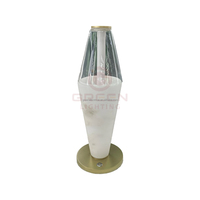 Lampe de table LED moderne avec base en métal et design en marbre Flexible Simple Alimentée par LED romantique pour la chambre à coucher et le bureau