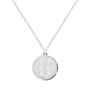 Macarena vergine di speranza bracciale in acciaio inossidabile collana pendente di moda Saint e gioielli di ispirazione cattolica - Product Image 1