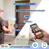 Serrure de porte intelligente avec interphone vidéo pour débutants, compatible Tuya Wifi et TTlock Wifi, détection par empreinte digitale, code et téléphone, serrure numérique