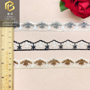 Dentelle en maille bicolore de 2 cm, en stock, accessoires DIY pour <span class=keywords><strong>Barbie</strong></span> <span class=keywords><strong>et</strong></span> <span class=keywords><strong>vêtements</strong></span> pour enfants, décoration de tissu pour canapé - Product Image 3