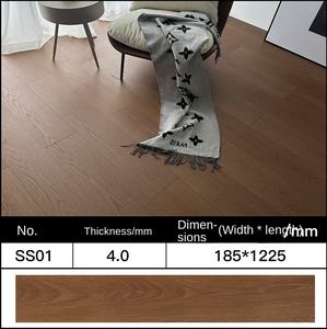 Serrure moderne 4MM SPC sol en <span class=keywords><strong>PVC</strong></span> étanche à l'humidité antidérapant en plastique résistant à l'usure chambre à coucher grande <span class=keywords><strong>dalle</strong></span> pour serrure de salon Stock - Product Image 6