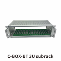 ZSTC C-BOX. . Panneau latéral EuropacPRO pour joint textile, type H, robuste, avec trous pour poignée, 3U, 355 mm 24566-151
