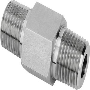 איכות גבוהה 1/2 bsp 1/4 חוט זכר חוט הידראולי אביזרי מחיר המפעל נירוסטה הפחתת לחץ משושה - Product Image 1