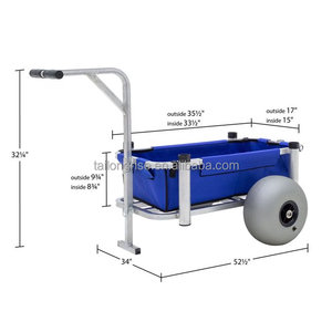 Heavy Duty Aluminium Fishing And Beach <strong>Cart</strong> Beach Trolley <strong>Cart</strong> With 12 Inch Balloon Wheels