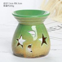Brûleur à huile en verre, diffuseur d'eau pour fumer, brûleur de cire parfumée personnalisé style arabe du Moyen-Orient, boîte en papier grain de bois, encens
